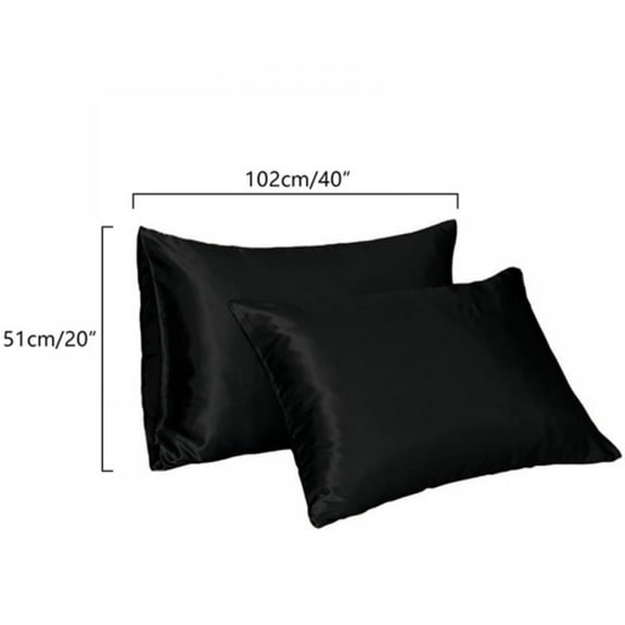 AVAIL Satin Silk Pillowcase Pillow Case Covers Soft And Smooth King Queen Standard Cushion Cover 2packs