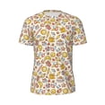 thumbnail image 5 of Wukai Coffee Donuts Print Men's Short-Sleeved Mesh T-Shirt,Quick-Dry Short Sleeve Workout T-Shirt-X-Small, 5 of 8