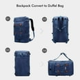 thumbnail image 4 of WITZMAN Travel Backpack for Men Large Carry on Vintage Canvas Luggage Backpack Duffel Bag with Shoe Compartment (A568 Blue), 4 of 10