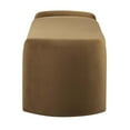 thumbnail image 3 of Modway Nebula Upholstered Performance Velvet Bench in Cognac Brown, 3 of 7