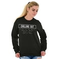 thumbnail image 4 of Chilling Out Relaxed Funny Workout Unisex Plus Fleece Graphic Sweatshirt Brisco Brands 2X, 4 of 5