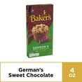 thumbnail image 2 of Bakers German Sweet Chocolate Baking Bar, 4 Ounce -- 12 per Case., 2 of 6
