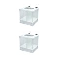 thumbnail image 4 of Methold Caja de malla de aislamiento Diseño de ventosa Incubadora de cría de peces Red Acuario Caja de incubación colgante Nuevo S 2piezas Methold CBP100990, 4 of 5
