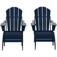 thumbnail image 5 of Paradise 4-Piece Set Classic Folding Adirondack Chair with Footrest Ottoman, 5 of 8
