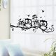 thumbnail image 2 of Un conjunto de cinco pegatinas de pared de búho, pegatinas decorativas, pegatinas de pared, 2 of 5