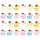 thumbnail image 1 of 30 Uds Mini patos de resina con sombrero de Navidad figuras de animales que brillan en la oscuridad adornos de pastel de pato Kawaii para bonsái de paisaje de musgo, 1 of 6