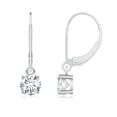 thumbnail image 1 of Angara Lab Grown Diamond Earrings - -Round Diamond Leverback Earrings in Platinum for Women, 1 of 5
