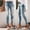 Blue, variant on JJHGVB Jeggings for Women Ripped Jeans Womens Casual Women Skinny Ripped Jeans Distressed Denim Pants Hole Bottoms Petite Pants Women'S Pants Blue S