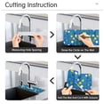 thumbnail image 5 of Yayeee Faucet Mat for Kitchen Sink 30" Diatomite Long Splash Guard Pad, Blue Abstract, 5 of 7