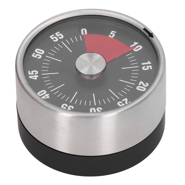 Magnetic Timer, Minute Timer High Accuracy 70db Alert Waterproof Durable For Home Black