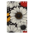 thumbnail image 4 of Red White and Yellow Daisies Blackout Curtains for Living Room Bedroom 55W x 72/84L Insulated Window Drapes 2 Panels, 4 of 6