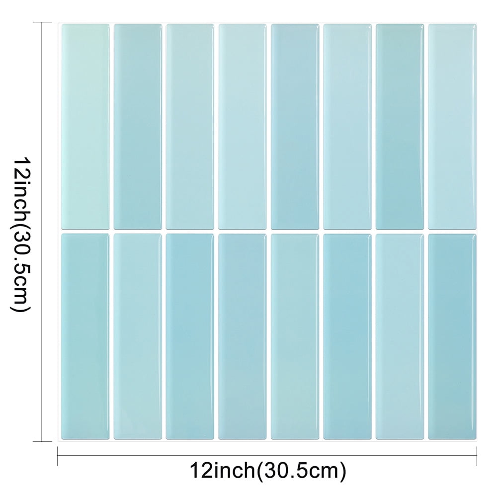 Clever Mosaics Self Adhesive Vinyl Decal Premium Finger Tile Backsplash for Kitchen Bathroom (10-Sheet)