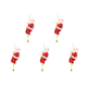 thumbnail image 1 of 5uds. Adornos de decoración de árbol de Navidad con cuentas de escalada de Papá Noel con juguete de escalada musical, 1 of 2