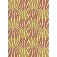 thumbnail image 1 of Ahgly Company Indoor Rectangle Patterned Brown Gold Novelty Area Rugs, 8' x 10', 1 of 6