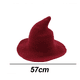 thumbnail image 2 of Sombrero de bruja para mujer para Halloween, sombreros de lana de ala ancha, gorro de punto para fiesta y diario, 2 of 5