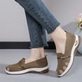 thumbnail image 6 of Hurxie Walking Shoes Women Slip on Sneakers Non Slip Work Tennis Plantar Breathable Mesh Comfortable Ladies Nursing Brown, 6 of 7