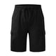thumbnail image 4 of pstuiky Pantalones cortos deportivos para hombre, Pantalones cortos casuales hasta la rodilla con múltiples bolsillos y bolsillos para hombre Pantalones cortos de entrenamiento, 4 of 5