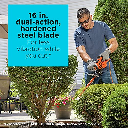 Black and decker 16 2024 inch hedge trimmer