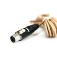 thumbnail image 3 of Mogan Microphone Cable for Shure Wireless Transmitters, Beige, 2mm OD, 4', 3 of 3