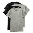 thumbnail image 2 of Stafford Dry + Cool Breathable Mesh Mens 4 Pack Short Sleeve Crew Neck Moisture Wicking T-Shirt Tall Black/Gray, 2 of 6