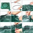 thumbnail image 5 of Bolsa de Jardín, Bolsa de Desechos de Jardinería de 300L con Asas y Marco de Soporte, Bolsa de Desechos Verde Plegable y Reutilizable, Bolsa de Verduras de Jardín para Recoger Hojas y Malezas, 5 of 5