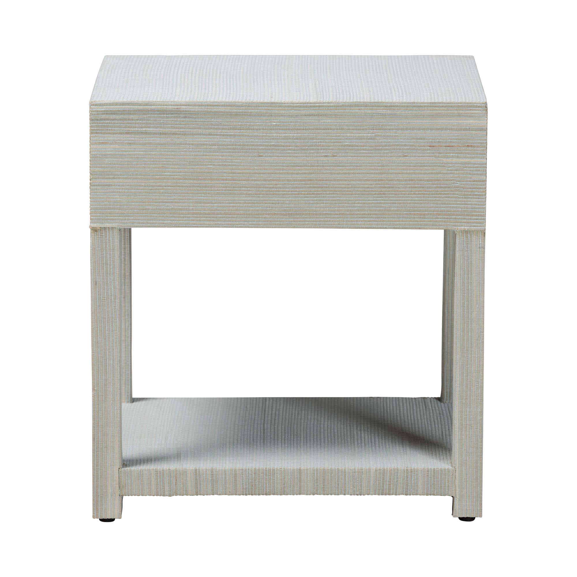 bali & pari Nata Boho Nightstand, 1-Drawer, Blue Grey