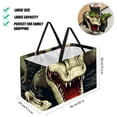 thumbnail image 2 of Crocodile Large Capacity Foldable Oxford Cloth Cube Organizer with Reusable Laundry Basket, Storage Bag, and Laundry Organizer, 2 of 7