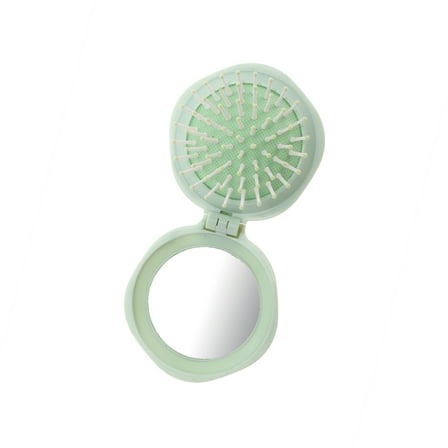 Vocoste 1 Pc Folding Air Cushion Hair Brush for Curly Thin Hair Green ABS