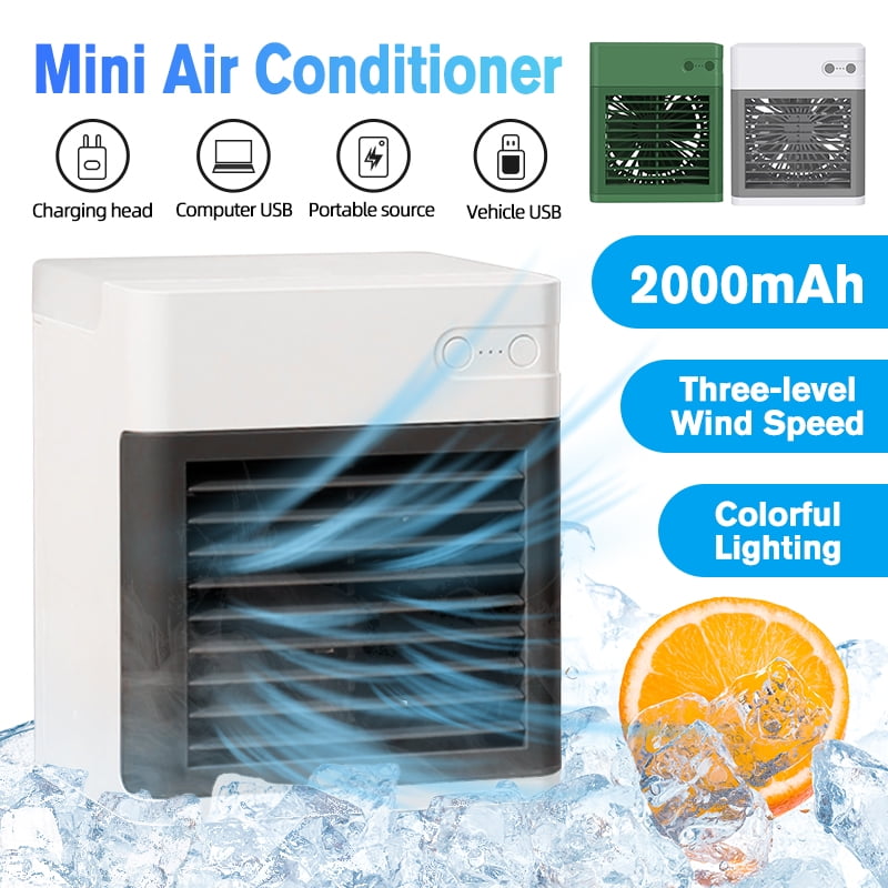 Homitt Portable Mini Air Conditioner Rechargeable Quiet USB Air Cooler