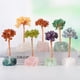 thumbnail image 3 of Nvzi 1 adorno de árbol de la vida con base de piedra natural cruda morada, adorno de árbol de la vida con hojas de piedra natural triturada roja para el hogar, la oficina o el escritorio., 3 of 5