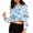 Bats Moon, variant on Blue Crop Top Hoodie & Pullover Sweatshirt Halloween Bats Moon Sports Outfits Workout Shirts Women Y2K Streetwear Stylish Autumn Activewear Size 4XL