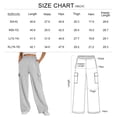 thumbnail image 2 of SUNBS Womens Cargo Sweatpants Wide Leg Pants For Women With Pockets & Elastic Waist Casual Pants, 2 of 9