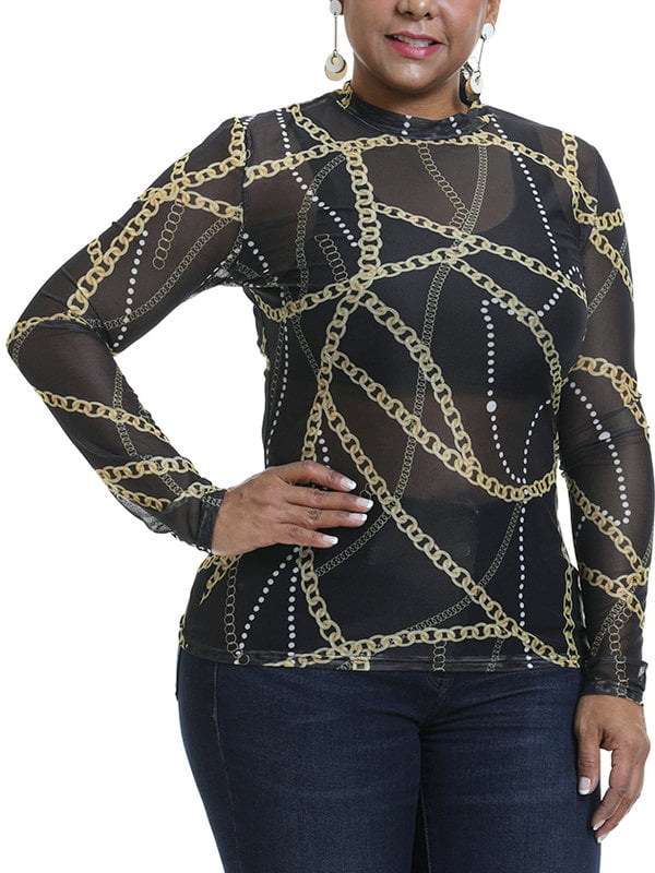 women's plus size tops with bling