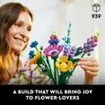 thumbnail image 5 of LEGO Botanicals Artificial Wildflower Bouquet - Fake Indoor Flower Building Set for Home, Kitchen, Desk Decoration, Adults Ages 18+ - Birthday or Anniversary Gift Idea - 10313, 5 of 10