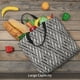 thumbnail image 5 of Easygdp Black White Stripes Bolsa Tote para Mujer, Bolso de Hombro para Trabajo, Playa, Viajes, Compras y Supermercado, 5 of 7