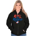 thumbnail image 3 of Dominican Pride Rock the Republic Zip Up Hoodie Men's Women's Brisco Brands M, 3 of 5