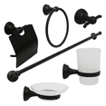 thumbnail image 1 of Juego de accesorios para baño negro mate, 1 of 4