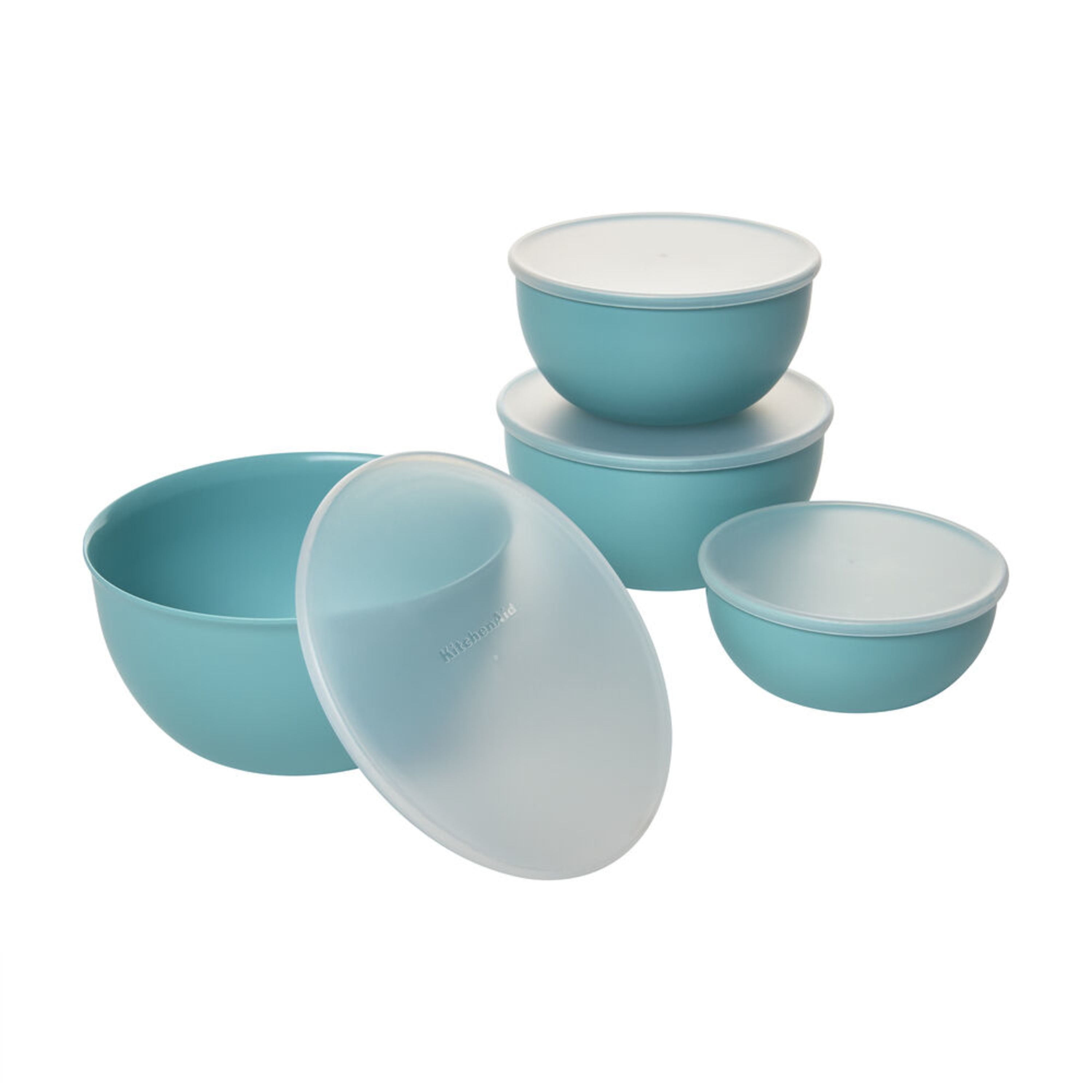  KitchenAid Classic Mixing Bowls, Set of 5, Aqua Sky 2 & Gourmet  Utility Whisk, 10.5-Inch, Matte Aqua Sky : Clothing, Shoes & Jewelry