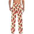 thumbnail image 5 of Many Strawberries Mens Pajama Pants Cotton Elastic Waistband Lounge Sleep Pajama Bottoms Pj with Pocket, 5 of 7