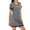 Dark Gray, variant on Tnhcen Nightgowns for Women's Soft Short Sleeve Sleepwear Sleep Shirts Cool Nightwear Viscose from Bamboo Homewear S-2XL