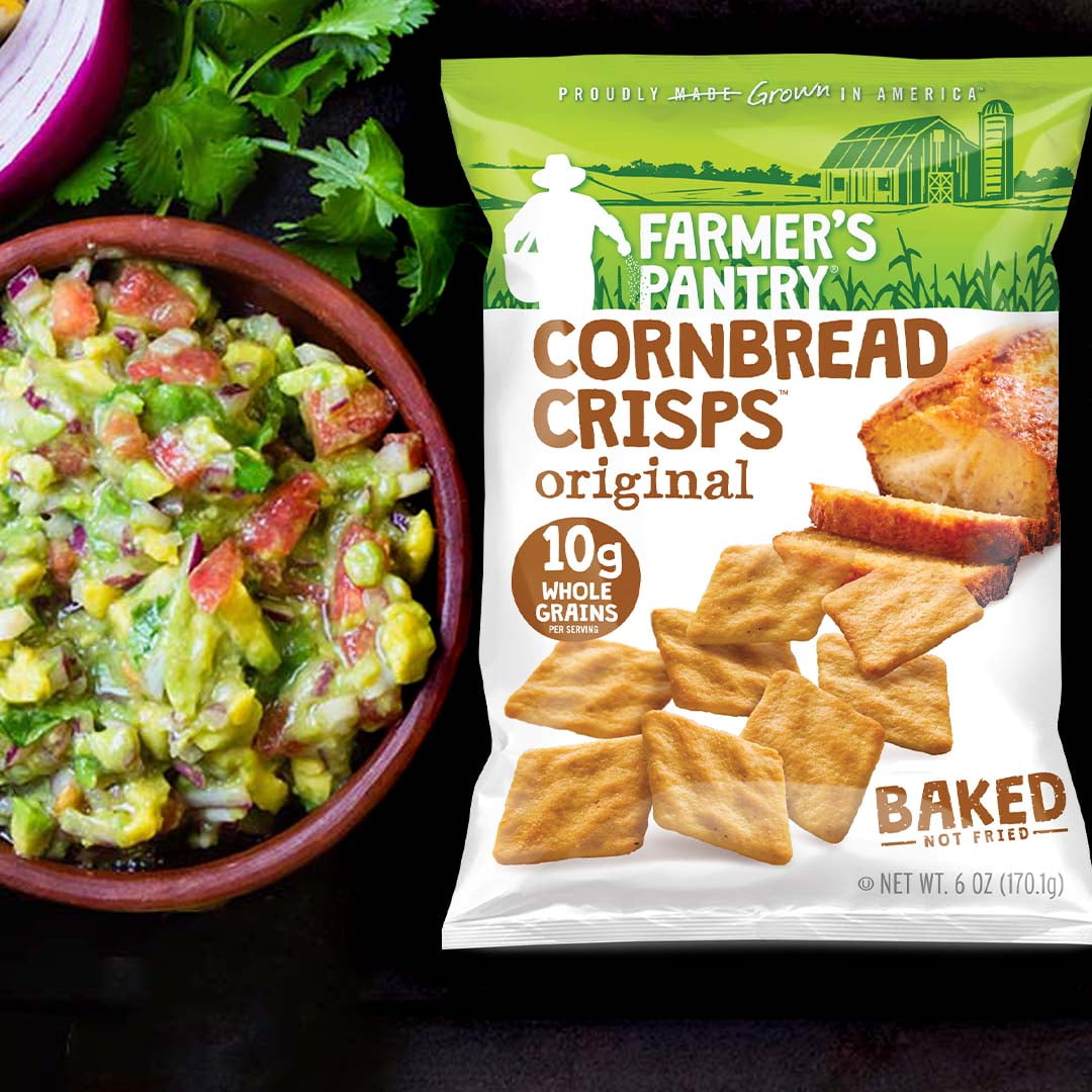 Farmer's Pantry Original Style Kosher Vegan Cornbread Crisps, 12 Pack, 6 oz