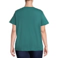 thumbnail image 2 of Terra and Sky Women's Plus Size Graphic T-Shirt with Short Sleeves, 2 of 5