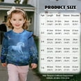 thumbnail image 7 of DISNIMO Horse Floral Printed Sweatshirt for Toddler Girl Crewneck Pullover Tops Long Sleeve T-Shirts Comfy Sweater 1-2 Years, 7 of 7