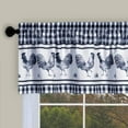 thumbnail image 3 of Achim Barnyard Window Curtain Valance, 58 x 14, Navy, 3 of 6
