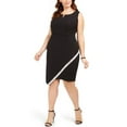 thumbnail image 1 of BCX Womens Plus Embellished Asymmetric Party Dress, 1 of 1