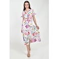 thumbnail image 1 of Vestido floral con cinto Roman Fashion /Juvenil, 125 (Multicolor) multicolor M, 1 of 6