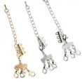 thumbnail image 3 of Cousin DIY Multi Chain Clasp Closure Jewelry Clasps, 3 Strand, Silver & Gold, Unisex, 3 of 5