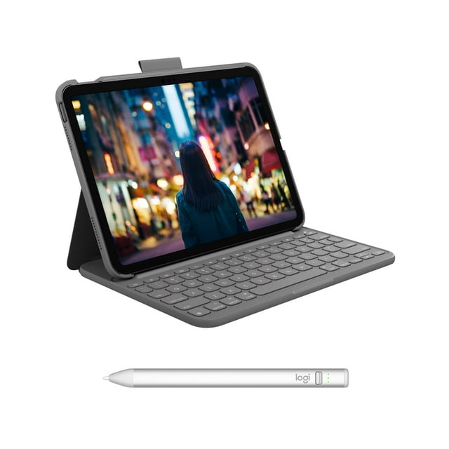 Funda con teclado Logitech Slim Folio para iPad 10ª generación A16 USB-C Pencil