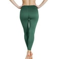 thumbnail image 6 of Zofedap High Waisted Ultra Soft Leggings for Women - Capri Length and Biker Shorts - Available in Plus Size Dark Green,Size M, 6 of 9