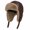 Brown, variant on Men Winter Trapper Hat Waterproof Leather Russian Ushanka Cap Plush Aviator Hat Hunting Skiing with Faux Fur Earflap